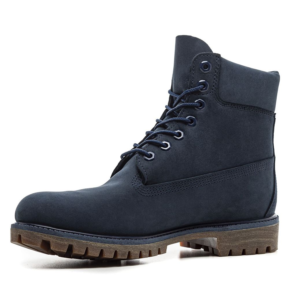 Botas de Nieve Timberland Hombre 6-Inch Premium Waterproof Azul Marino - Chile OJC-408795